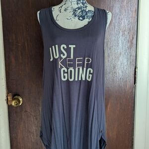 🚨 SOLD🚨Livi Active Motivational Tunic Top - Dark Gray